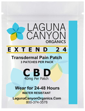 EXTEND X3 - 24 HOUR Transdermal CBD Oil Patch 3 PACK